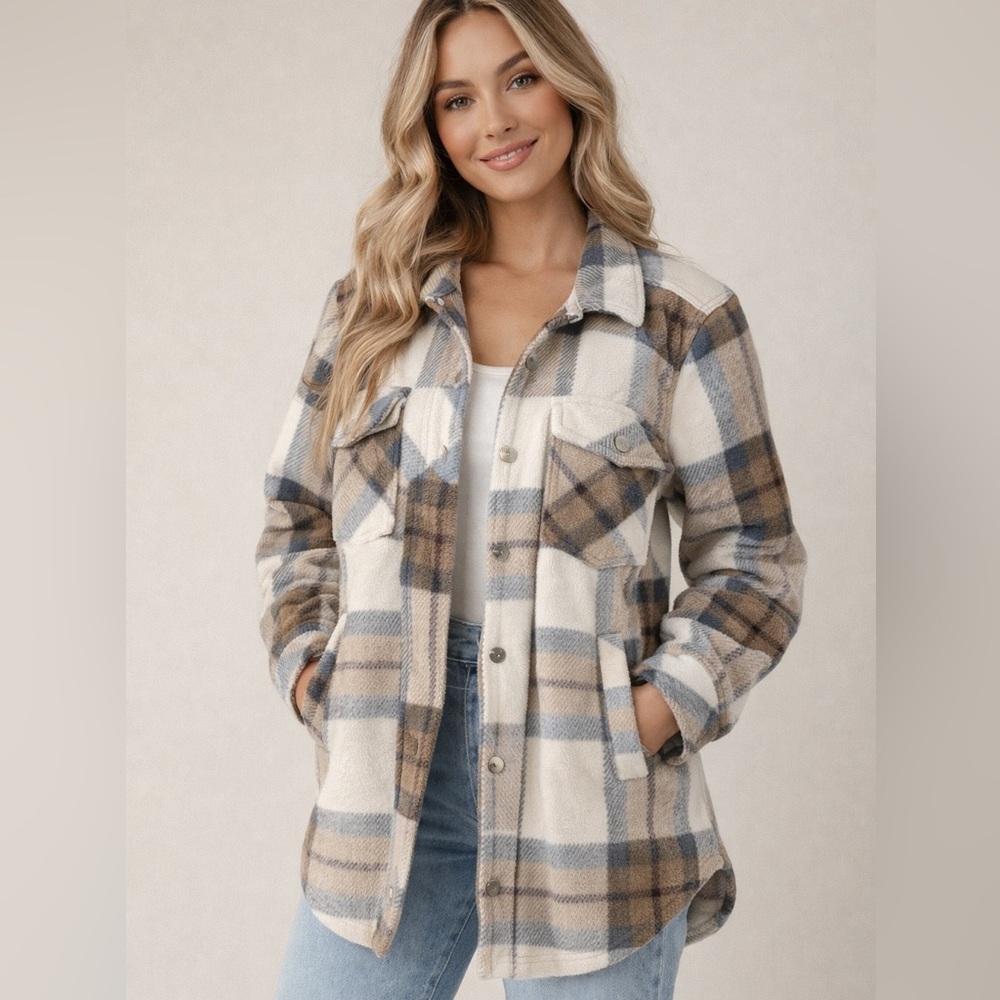 Thread & Supply Plaid Shacket – XS ( Runs Big) - Picture 1 of 6